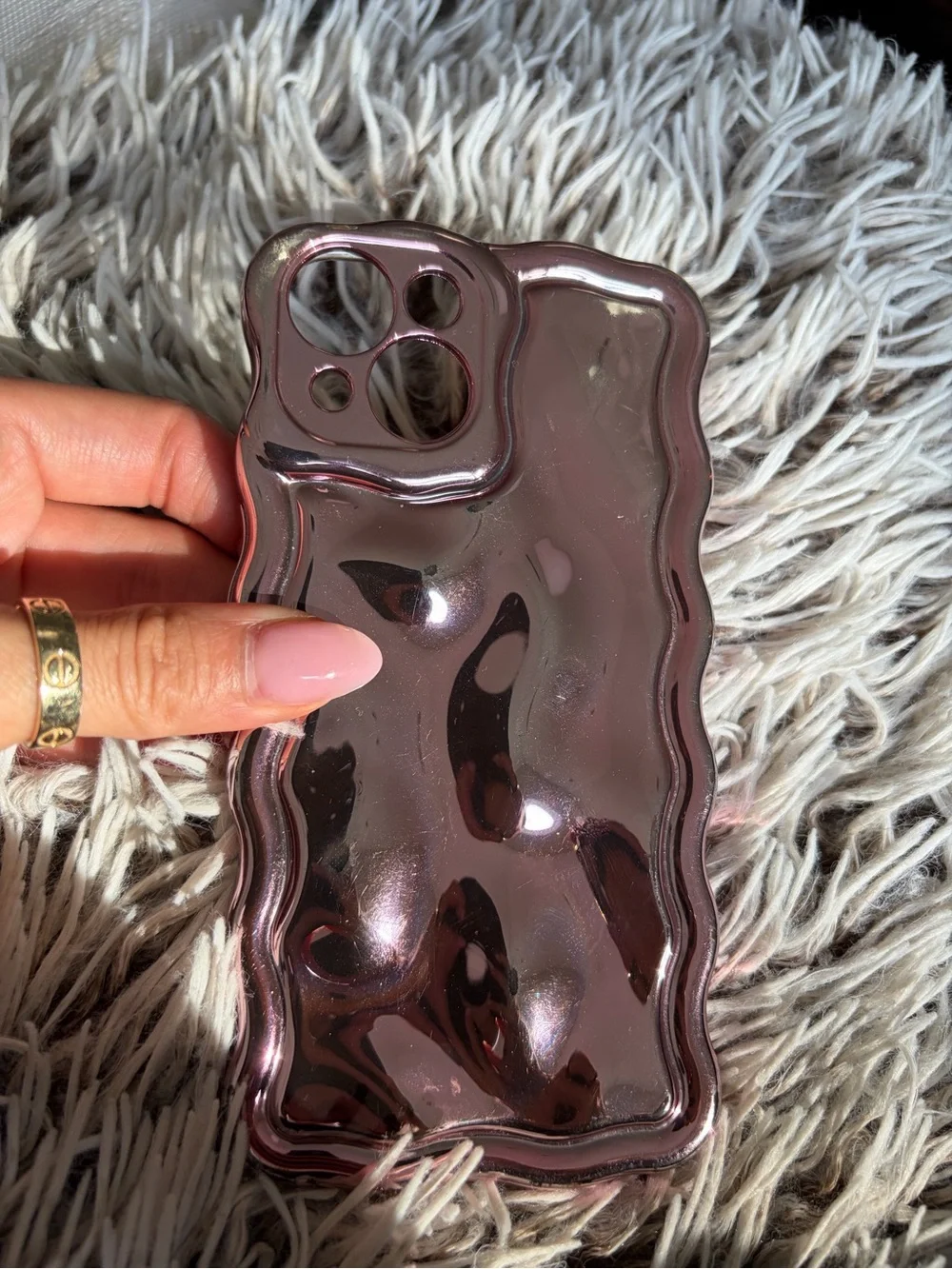Stylish Purple Iridescent Phone Case for iPhone -  Protective Cover iPhone 13